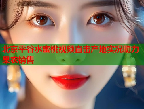 北京平谷水蜜桃视频直击产地实况助力果农销售