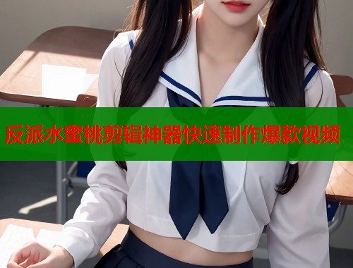 反派水蜜桃剪辑神器快速制作爆款视频