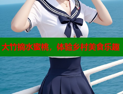大竹摘水蜜桃，体验乡村美食乐趣