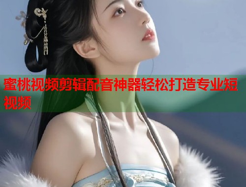 蜜桃视频剪辑配音神器轻松打造专业短视频